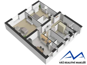 Prodej bytu 3+1, Ostrava, náměstí Msgre Šrámka, 93 m2
