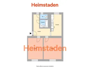 Pronájem bytu 2+1, Havířov - Město, Sadová, 54 m2