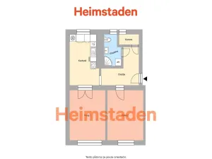 Pronájem bytu 2+1, Havířov - Město, V Parku, 49 m2
