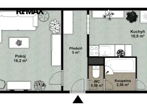 Prodej bytu 1+1, Přeštice, Rybova, 37 m2
