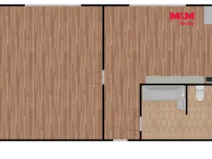 Pronájem bytu 1+1, Klášterec nad Ohří - Miřetice u Klášterce nad Ohří, Dlouhá, 36 m2
