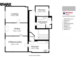 Prodej bytu 3+1, Karlovy Vary, Krymská, 83 m2