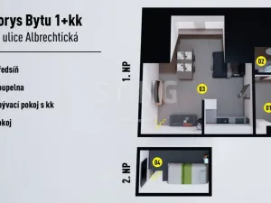Prodej bytu 1+kk, Krnov, Albrechtická, 46 m2