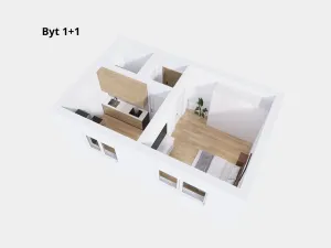Prodej bytu 1+1, Lutín, Růžová, 28 m2