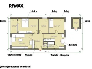 Prodej bytu 4+1, Chomutov, Kamenná, 76 m2