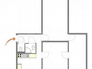 Prodej bytu 3+1, Praha - Strašnice, Černokostelecká, 63 m2