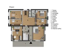 Prodej rodinného domu, Červený Kostelec - Lhota za Červeným Kostelcem, Devět křížů, 253 m2