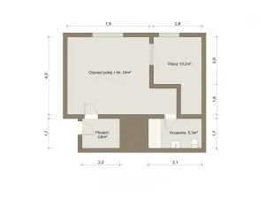 Prodej bytu 2+kk, Praha - Vinohrady, Velehradská, 50 m2