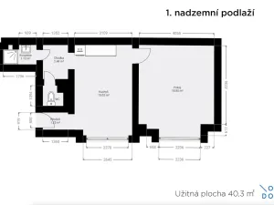 Pronájem bytu 2+kk, Praha - Žižkov, Husitská, 40 m2