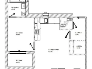 Pronájem bytu 2+kk, Praha - Libeň, V mezihoří, 50 m2