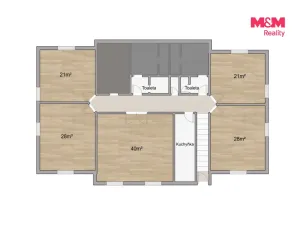Pronájem kanceláře, Domažlice - Bezděkovské Předměstí, Masarykova, 28 m2