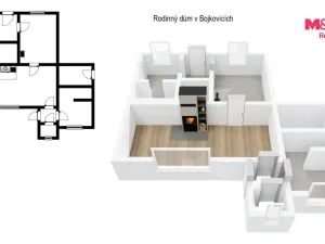 Prodej rodinného domu, Bojkovice - Přečkovice, 55 m2