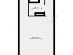 Pronájem bytu 1+kk, Praha - Vysočany, Skloněná, 44 m2