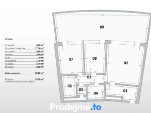 Prodej bytu 3+kk, Brno, Netroufalky, 83 m2