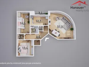 Prodej bytu 3+1, Ústí nad Labem - Ústí nad Labem-centrum, Růžový palouček, 88 m2