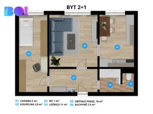 Prodej bytu 2+1, Havířov, Moravská, 44 m2