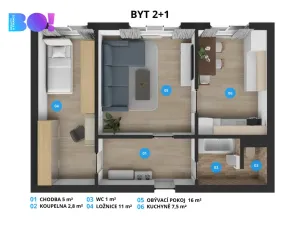 Prodej bytu 2+1, Havířov, Moravská, 44 m2