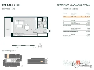 Prodej bytu 1+kk, Rokycany - Plzeňské Předměstí, Litohlavská, 40 m2