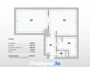Prodej bytu 1+1, Znojmo, Smetanova, 45 m2