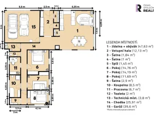 Prodej rodinného domu, Veltrusy, U Luhu, 200 m2