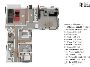 Prodej rodinného domu, Veltrusy, U Luhu, 200 m2