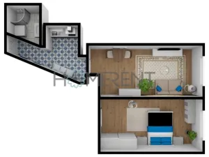 Pronájem bytu 2+kk, Praha - Vršovice, Ruská, 44 m2