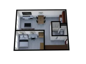 Pronájem bytu 2+kk, Praha - Krč, Pujmanové, 39 m2