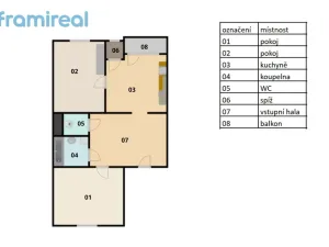 Pronájem bytu 2+1, Brno, Podnásepní, 65 m2