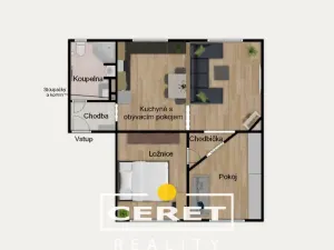 Pronájem bytu 3+kk, Žatec, K Perči, 63 m2
