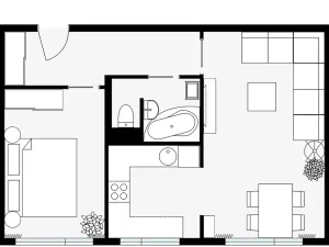 Prodej bytu 2+kk, Kladno, Anglická, 50 m2