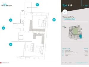Pronájem bytu 2+kk, Brno - Brno-město, Jakubská, 82 m2