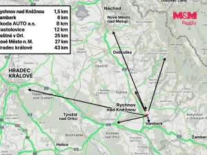 Pronájem bytu 2+kk, Rychnov nad Kněžnou - Dlouhá Ves, 53 m2