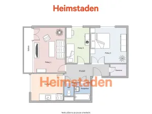 Pronájem bytu 3+1, Orlová - Lutyně, Okružní, 70 m2
