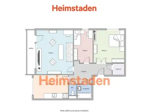 Pronájem bytu 3+1, Orlová - Lutyně, Okružní, 70 m2