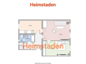 Pronájem bytu 2+1, Havířov - Šumbark, Obránců míru, 55 m2