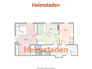 Pronájem bytu 2+1, Ostrava - Poruba, Opletalova, 60 m2