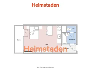 Pronájem bytu 1+kk, Frýdek-Místek - Místek, Československé armády, 23 m2