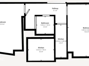 Pronájem bytu 2+1, Otrokovice, Smetanova, 54 m2