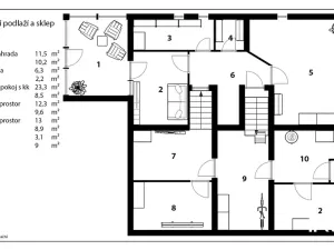 Prodej vícegeneračního domu, Chrudim, Čáslavská, 227 m2