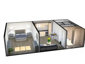 Pronájem bytu 2+kk, Písek, Kollárova, 59 m2