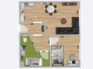 Prodej bytu 2+kk, Rakovník, S. K. Neumanna, 43 m2