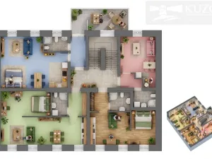 Pronájem bytu 1+kk, České Budějovice - České Budějovice 3, Rudolfovská tř., 42 m2