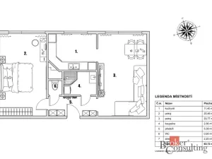 Prodej bytu 2+kk, Benešov, Na Bezděkově, 61 m2