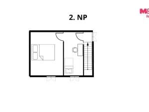 Prodej rodinného domu, Zlín, Mostní, 61 m2