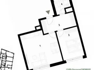 Pronájem bytu 2+kk, Praha - Hrdlořezy, Českobrodská, 55 m2