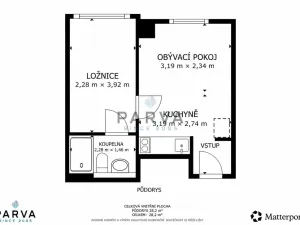 Prodej bytu 2+kk, Kladno, náměstí Sítná, 30 m2