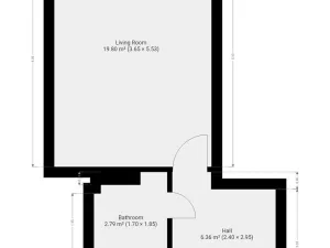 Pronájem bytu 1+kk, Praha - Braník, Nad přívozem, 29 m2