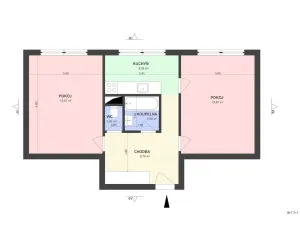 Prodej bytu 2+1, Rychnov nad Kněžnou, Palackého, 51 m2