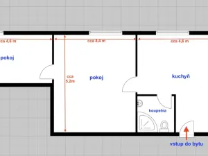 Pronájem bytu 2+1, Ostrava - Kunčičky, Škrobálkova, 60 m2