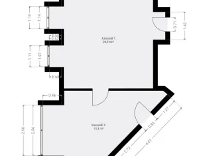 Pronájem kanceláře, Plzeň, Skrétova, 40 m2